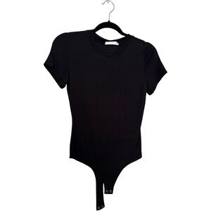 Classic Black Bodysuit w/ Thong Closure